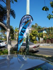 Coolum vet teardrop banner