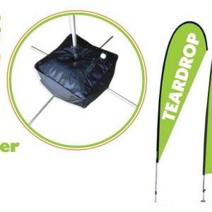 Upgrade to a free cross base stand with 15l waterbag when you order