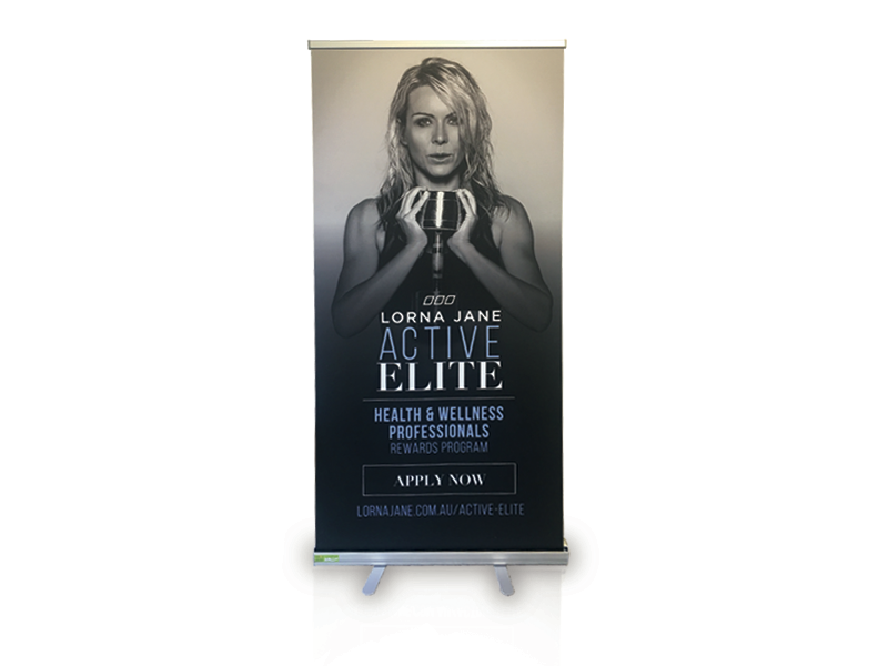 Eco pull up banner