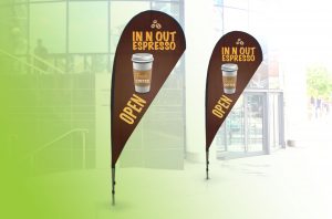 Eco teardrop banner