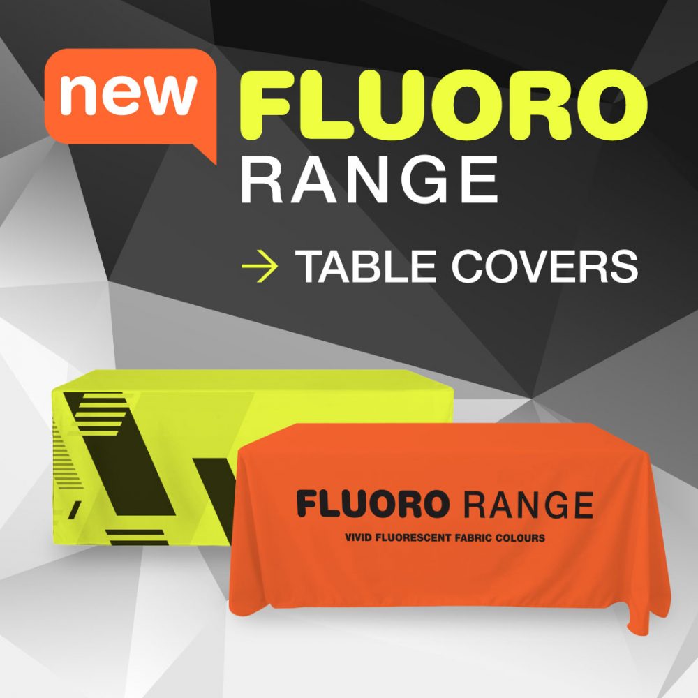 Fluro Table NEW Fluorescent Printed Table Covers - Expandasign