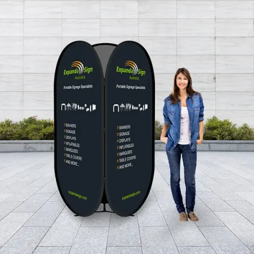 3 Panel Tower Pop-Up Banner