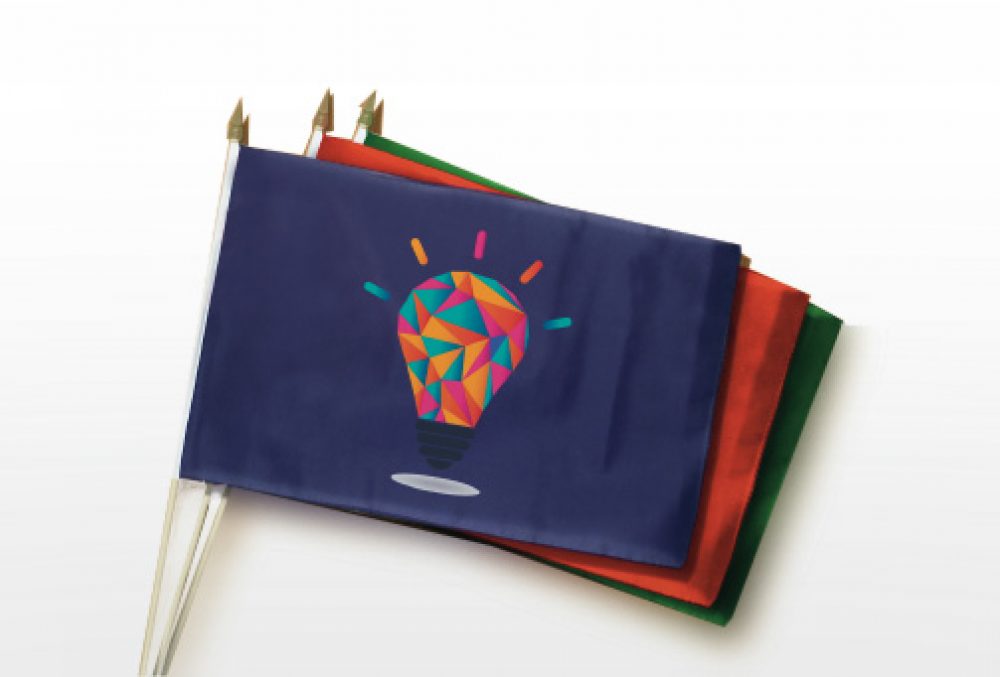 Hand waver flags