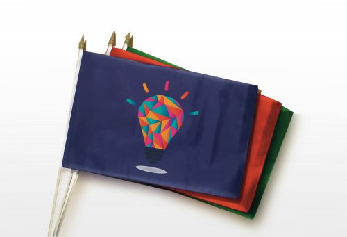 Hand waver flags