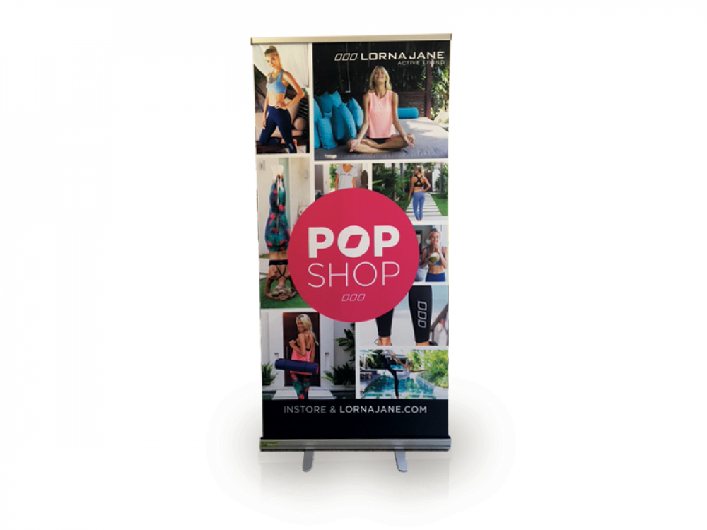 Eco pull up banner