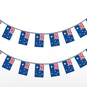 Australian Flag bunting square and rectangle