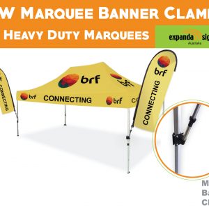 New marquee banner clamp for heavy duty marquees