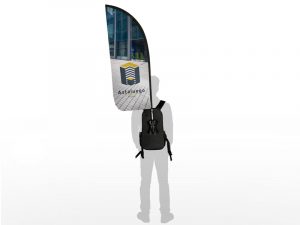 Backpack banner feather