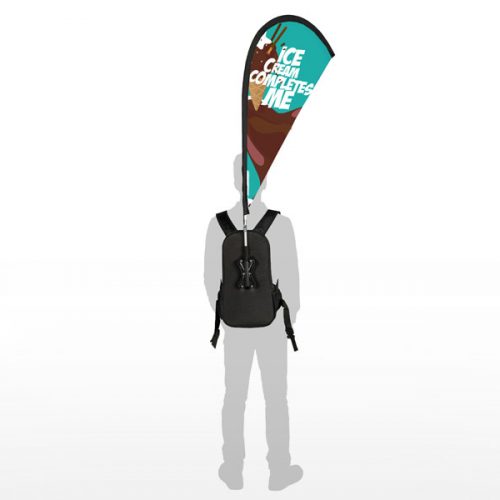 Backpack banner teardrop