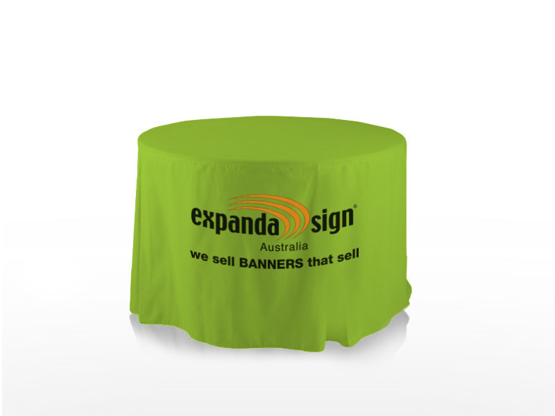 Expandasign round stretch fitted tablecloth