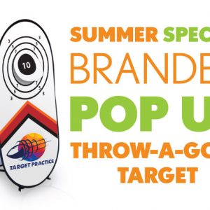 Summer Special Branded Pop up throw a goal target