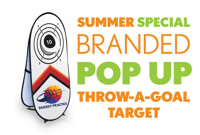 Summer Special Branded Pop up throw a goal target