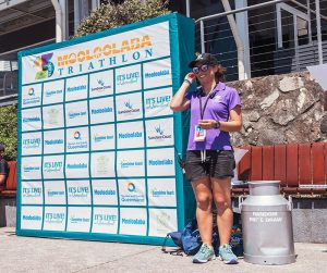 Triathlon media board