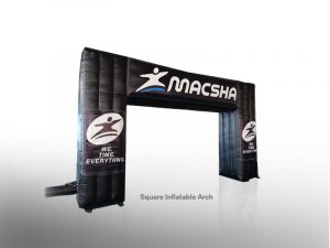 Square inflatable arch