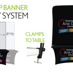 Tabletop banner display system